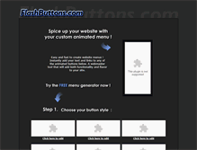 Tablet Screenshot of flashbuttons.com